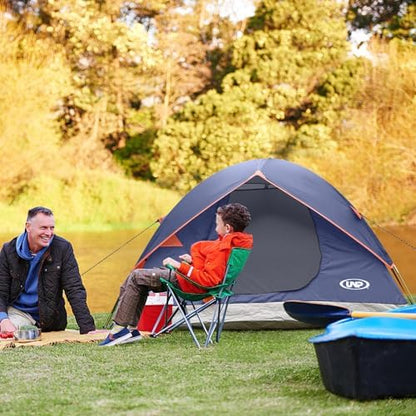 unp 6 Person 4 Season Dome Tent, Easy to Set Up for Camping & Hiking, Lightweight & Portable, Green