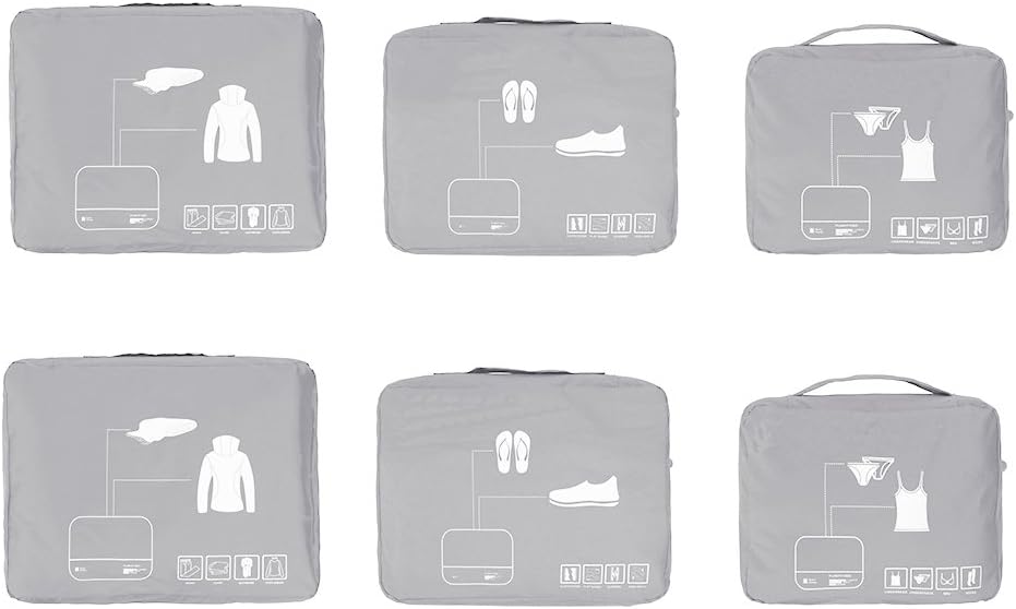 Packing Cubes Set Travel Luggage Organizers Suitcase Lightweight Accessories