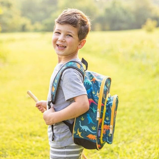 Wildkin 12-inch Kids Backpack – Padded, Adjustable, Ideal for Daycare & Travel - Jurassic Dinosaurs