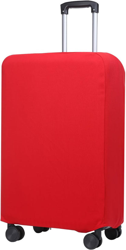 PATIKIL Luggage Cover, Suitcases Covers Elastic Carry on Cover Protector Washable Scratch-Resistant Fits 22-23 Inch Luggage for Travel Business Trips, Red