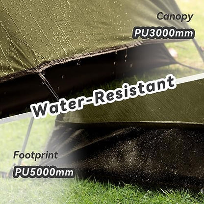 Forceatt Camping Tent 2/3/4 Person, Professional Waterproof & Windproof Lightweight Backpacking Tent Suitable for Outdoor,Hiking,Camping, Mountaineering and Travel