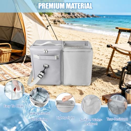 Cooler Insert for X Large Bogg Bag Leakproof Insulated with Mesh Organizer