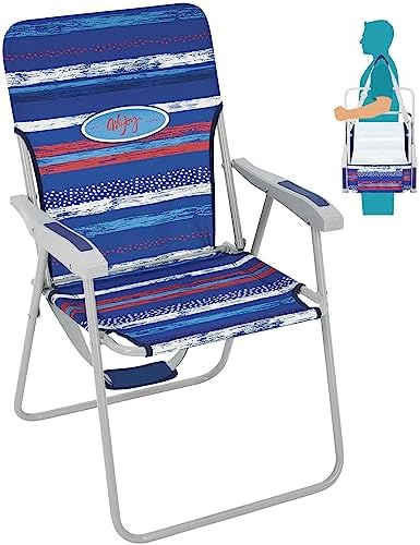 #WEJOY Folding Beach Chairs for Adults, High Back Lightweight for Camp Lawn