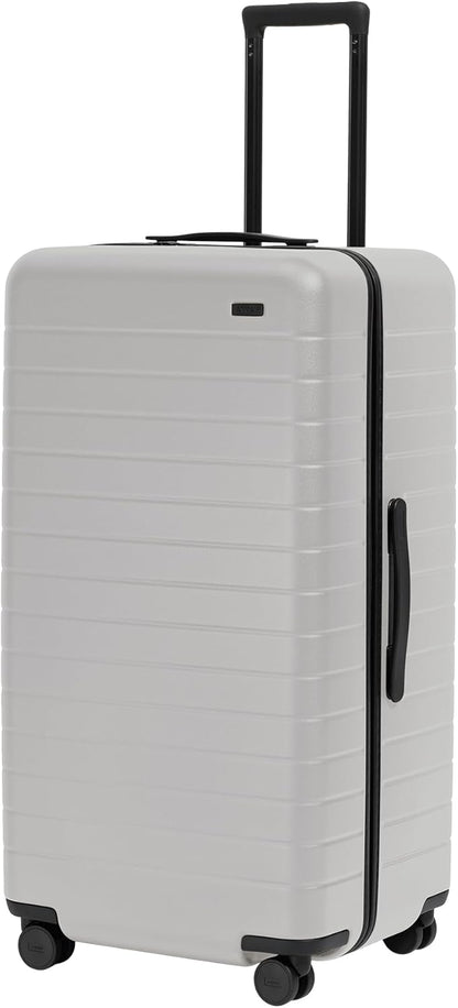 Away Large Trunk Luggage, 31 Inch Hardside Suitcase with Spinner Wheels, Lightweight & Durable, TSA Lock, Ideal for Long Trips, Cloud Gray