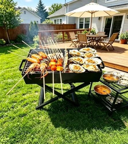 15.7" Charcoal Grill,Portable Foldable Outdoorl Barbecue BBQ Grill