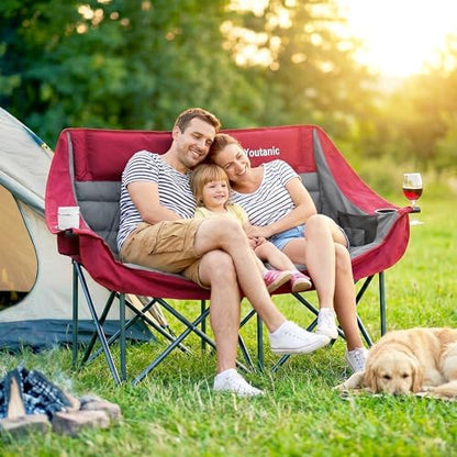 Youtanic Oversized Extra Large Double Padded Camping Chair up to 660lbs