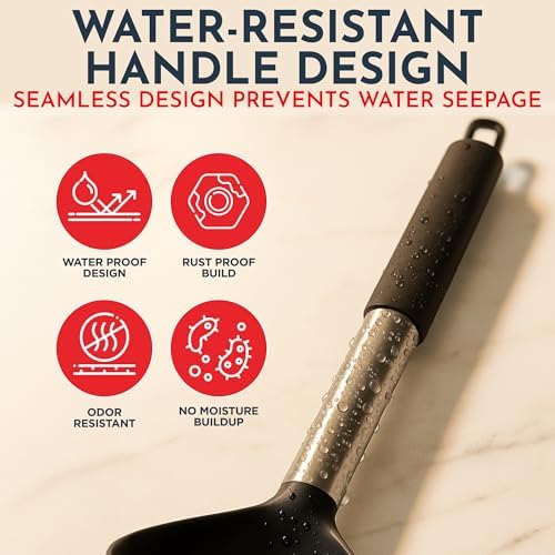 34 PCs Silicone Kitchen Utensils Set, Stainless Steel 450F Heat Resistant