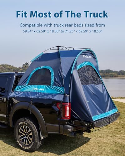Golabs Truck Bed Tent, 5-6 Ft Camping Tent, Easy Setup by Pre-Attached Pole