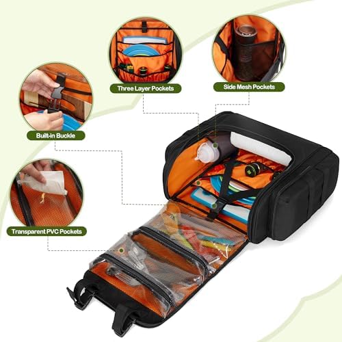 HODRANT Large Tactical Camping Kitchen Organizer for BBQ Cooking Essentials
