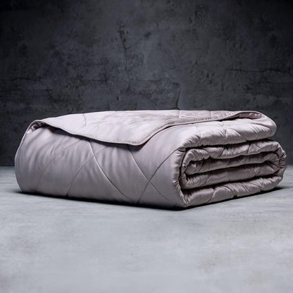 LUXOME Lightweight Blanket | 100% Rayon (Viscose) from Bamboo Fabric & Fill | Full/Queen - 86"x92" | Super Soft | Thermal-Regulating | Dove