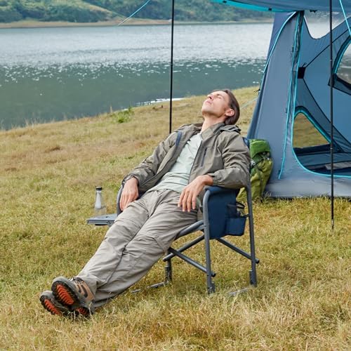 TIMBER RIDGE Aluminum Oversized Camping Chair, Support 400lbs