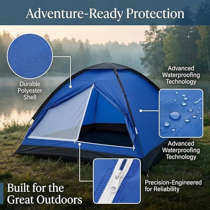 XL Camping Tent 1/2 Person Small Tents Lightweight Waterproof Adult