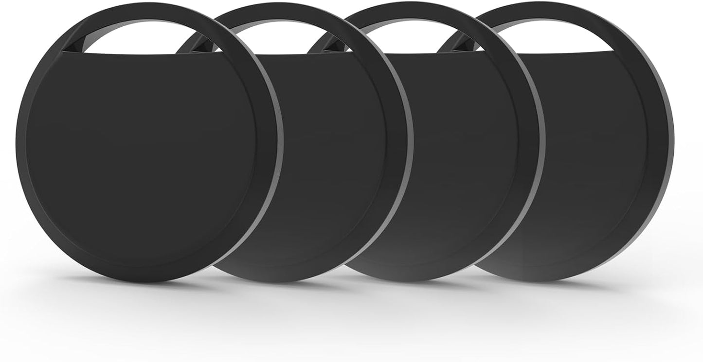 Air Tracker Tags 4 Pack Smart Tag Bluetooth Trackers Work with Apple Find My (iOS Only), Lightweight Tag Prevent Loss of Luggage Wallets Keys Bags,Replaceable Battery,IP67 Waterproof