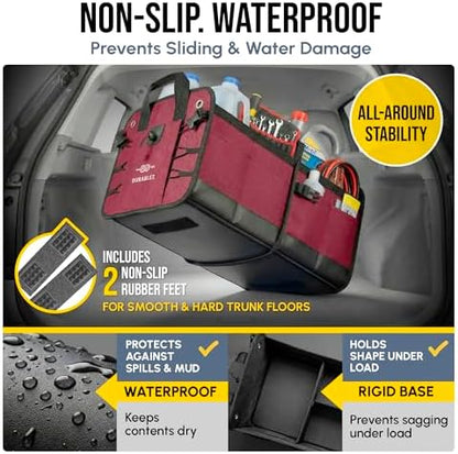 Extra Large Modular Car Trunk Organizer System, Cherry