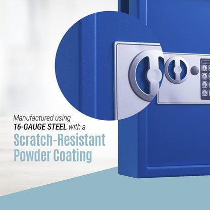 Adiroffice Key Holder Wall Mount - 40-keys Lock Box with Code, Key Cabinet Wall Mount, Valet Parking Key Box, Car Dealer Key Cabinet - Space Saving Locking Key Box Wall Mount with Digital Lock