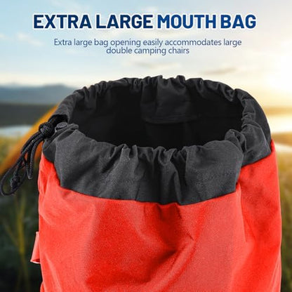 48" Large Camping Chair Bag Replacement, Folding Chairs Bag, Red