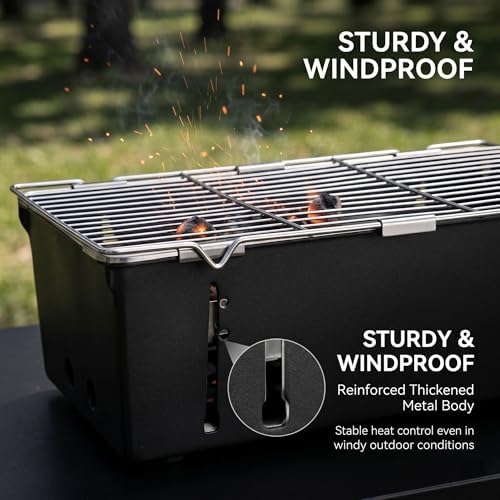 Small BBQ Charcoal Grill Portable Outdoor Fire Pit Grill