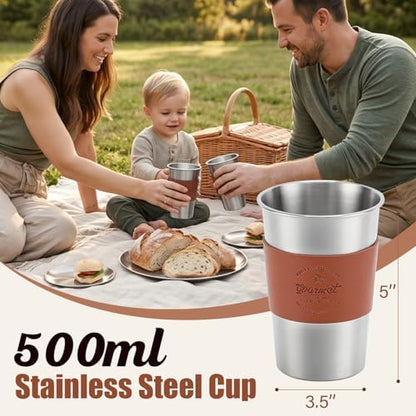 Camping Mess Kit, Stainless Steel Stylish Set