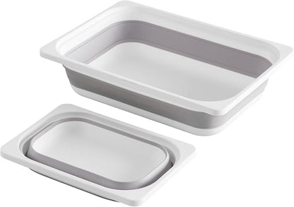 Beright 2 Pack Storage Bins, Collapsible Wash Basin Folding Dish Tub Sink by Beright