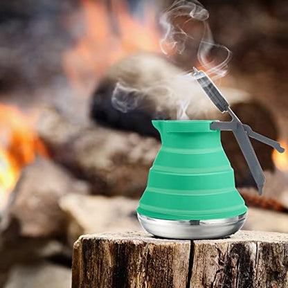 Geiserailie 1.5l Portable Collapsible Kettle Camping Pot