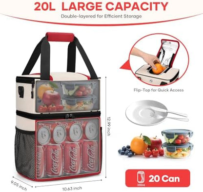 Maelstrom Insulated Lunch Bag, Leakproof Lunch Box with Quick Access Lid