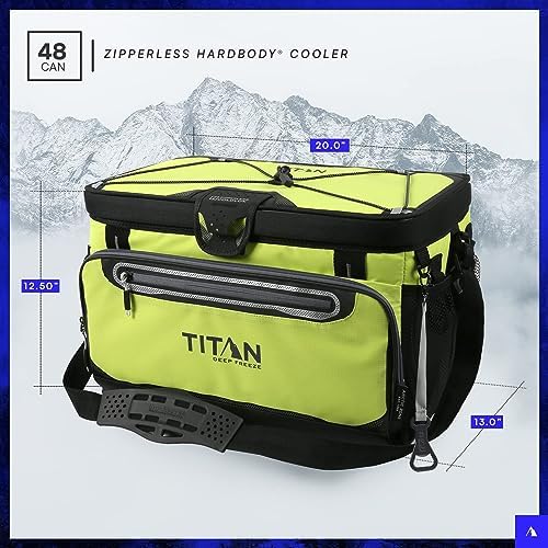 Titan Zipperless HardBody Cooler, Keeps Ice 2 Days