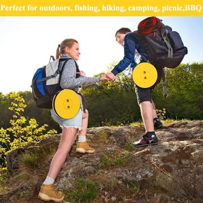 Fishboy Collapsible Stool for Adults, Portable Folding Camping Seat, 400lbs