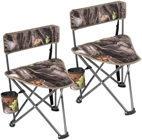 REDCAMP 2 Pack Tripod Hunting Chairs for Blinds