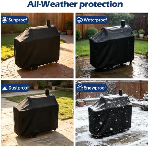42 Inch Grill Cover for DNKMOR Charcoal Grill with Offset Smoker