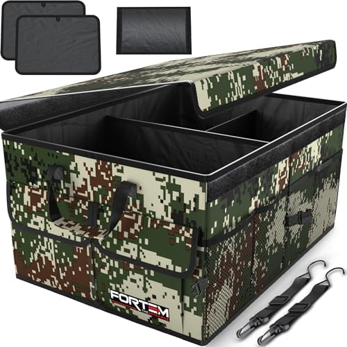 FORTEM Trunk Organizer - Foldable Car Organizer & Storage for SUVs & Trucks