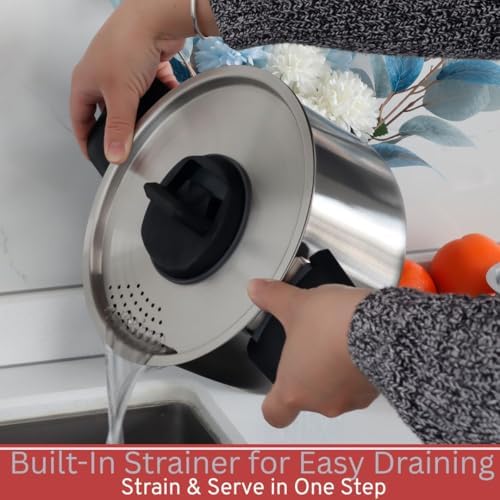 Stainless Steel Camping Kitchen Cookware Set, 6 Piece