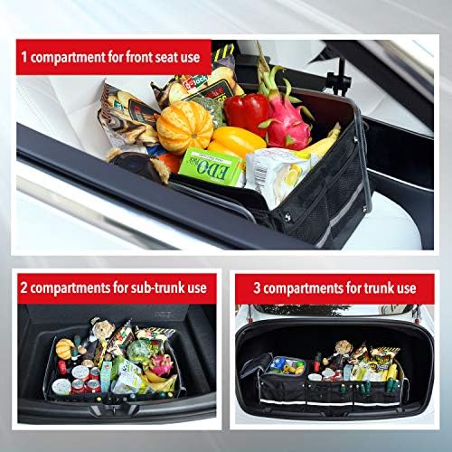 Farasla Waterproof Car Trunk Organizer with Cooler Bag