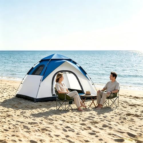 anngrowy Camping Tent 2 Person Instant Family Tent Pop Up Tents for Camping Waterproof Portable Hiking Camp Tent Lightweight Tent for Backpacking Small Tent 4 Season Windproof Quick Compact Dome Tent