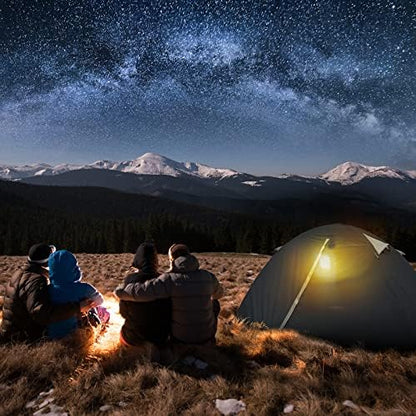 Bessport Camping Tent 1/2 Person Tent Waterproof Two Doors Backpacking Tent Easy Setup Lightweight for Outdoor, Hiking Mountaineering Travel