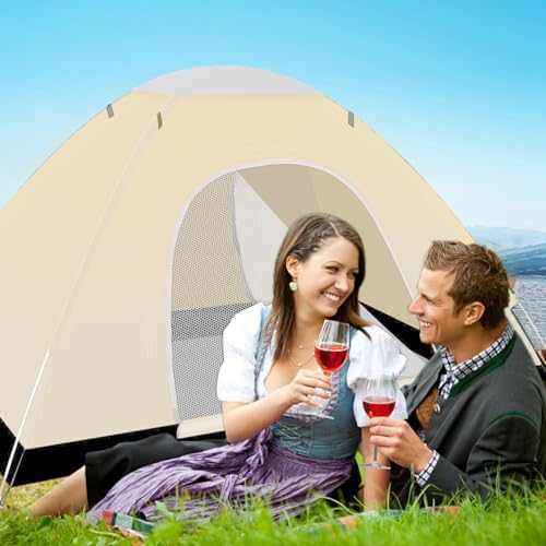 Portable Camping Tent, 2 Person Lightweight, Waterproof Windproof, UV Protection for Outdoor US