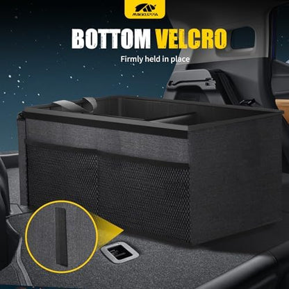 MIKKUPPA Car Trunk Organizer - 50L Collapsible SUV Trunk Organizer, Black