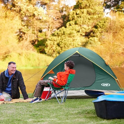 unp 6 Person 4 Season Dome Tent, Easy to Set Up for Camping & Hiking, Lightweight & Portable, Green