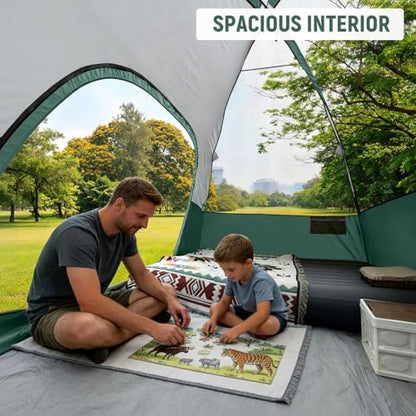 CAMPROS CP Tents for Camping 2/4/6 Person, Waterproof Windproof Dome Tent