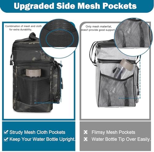 GLENKEY Tactical Lunch Box Men 22L Expandable Insulated Leakproof Cooler