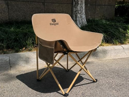 Folding Camping Chair Set, 4 Pack Portable Outdoor Chairs