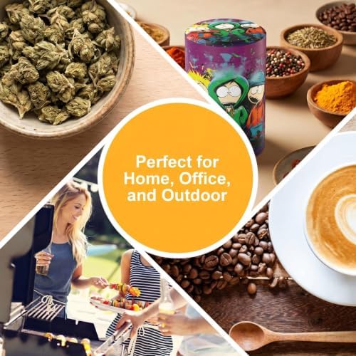 Aluminum Storage Jar Portable Airtight Smell Proof Container Bottle Multipurpose Storage Container for Spices, Coffee & Teas 70ml (Green)
