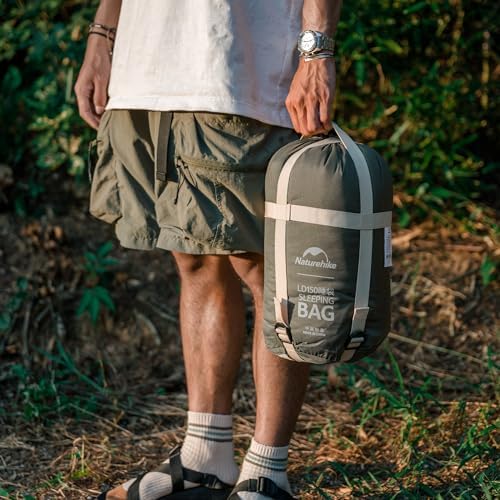 Naturehike Camping Sleeping Bag for Adults, 36/54℉, Spliceable Double Sleeping Bag 3 Seasons, Lightweight Waterproof Sleep Bags for Cold&Warm Weather
