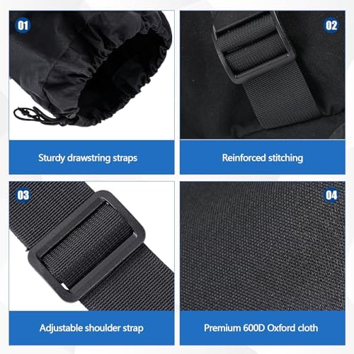 48" Large Camping Chair Bag Replacement, Folding Chairs Bag, Black