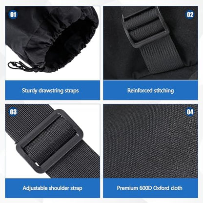 48" Large Camping Chair Bag Replacement, Folding Chairs Bag, Black