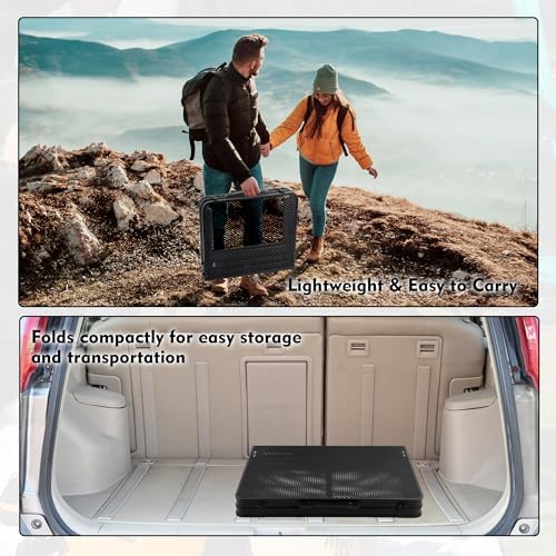 GREGIN Folding Camping Grill Table, Outdoor Metal Table. Foldable, Portable