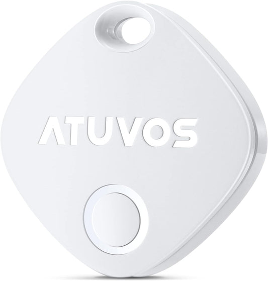 ATUVOS Air Tracker Tag-1 Pack, Bluetooth Luggage Tracker Works with Apple Find My APP (iOS Only, Not for Android), Keys Finder and Item Locator for Luggage, Backpack, Suitcases, Replaceable Battery