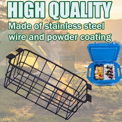Cooler Basket for Ninja FrostVault 30qt Hard Cooler & Wheeled Coolers, Stainless Steel Storage Dry-Goods Baskets, Coolers Accessories - Camping Trips -Keep Food Dry & Organized.
