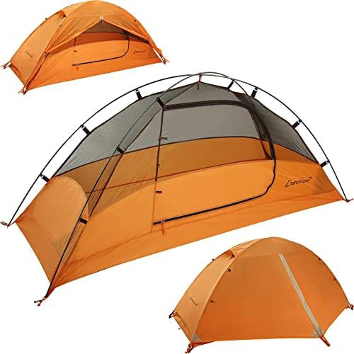 Clostnature 1/2/3/4 Person Lightweight Backpacking Tent, Easy Setup Tent