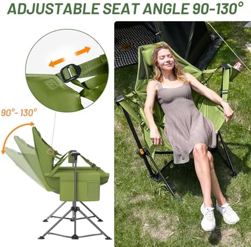 TIMBER RIDGE Hammock Camping Chair, Portable Oversized Swinging Camp Chairs