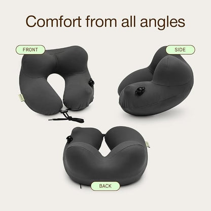 Coop Home Goods AirJustable Travel Neck Pillow, Inflatable, Adjustable Support - Image 7